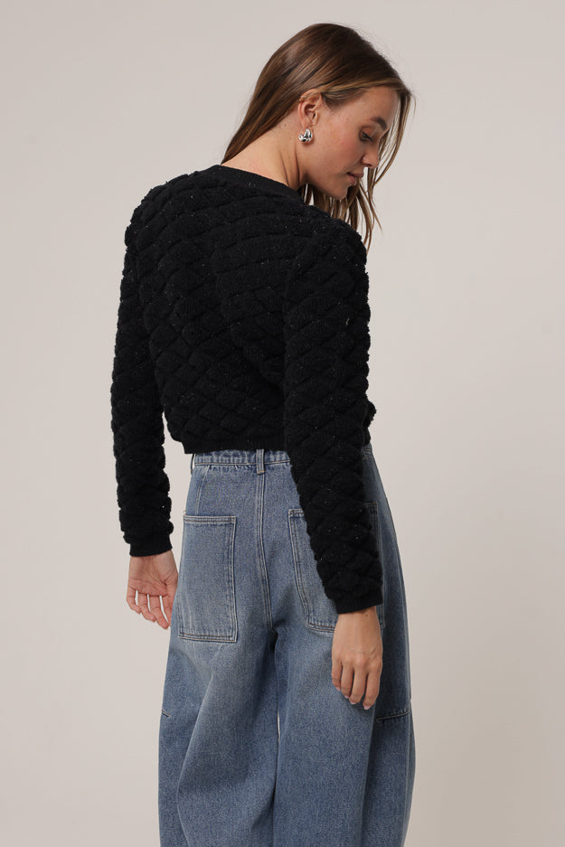 Line & Dot | Rhys Cardigan Sweater Black