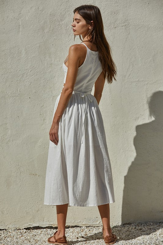 Katerina Cut Out Midi Dress | Off White