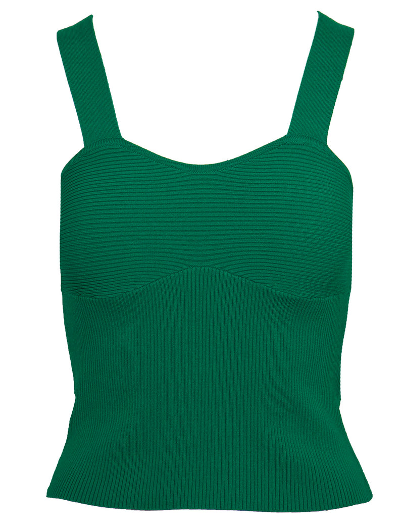 Aries Knit Tank Top | Green