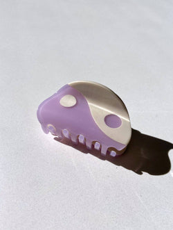 Ying Yang Claw Clip | Lilac