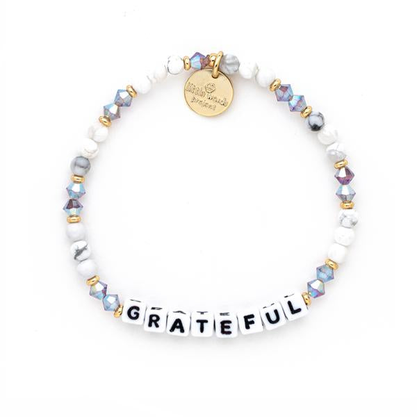 Grateful Cream Puff Bracelet - Little Words Project