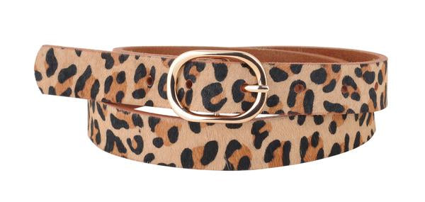 Koko Leopard Leather Belt | amannequin | Coco Kimono