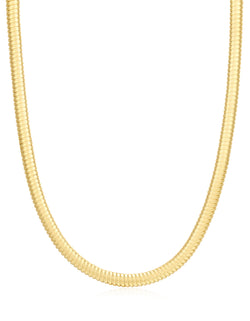 Mini Flex Snake Chain Necklace Gold | LUV AJ