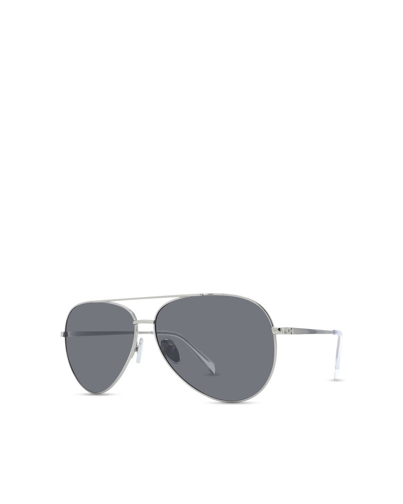 Banbe | The Campbell Sunglasses Silver Smoke