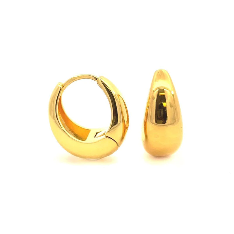 Kylo Stainless Steel Hoop Earrings | Gold