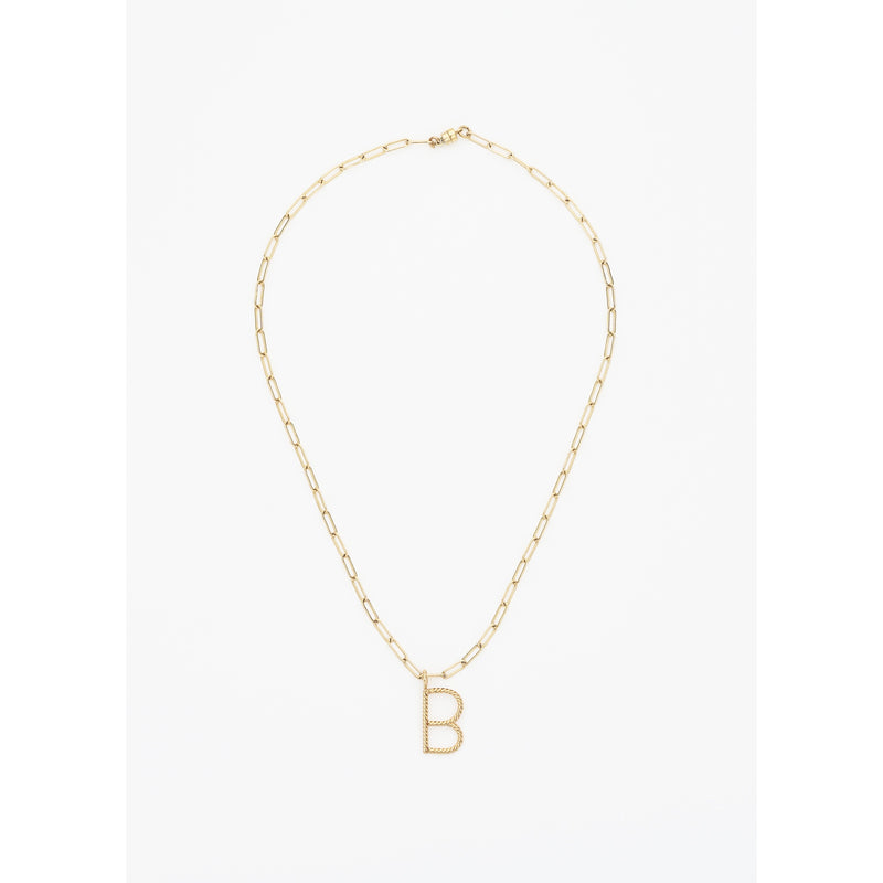 The Aspen Initial Paper Clip Chain | Brenda Grands Jewelry