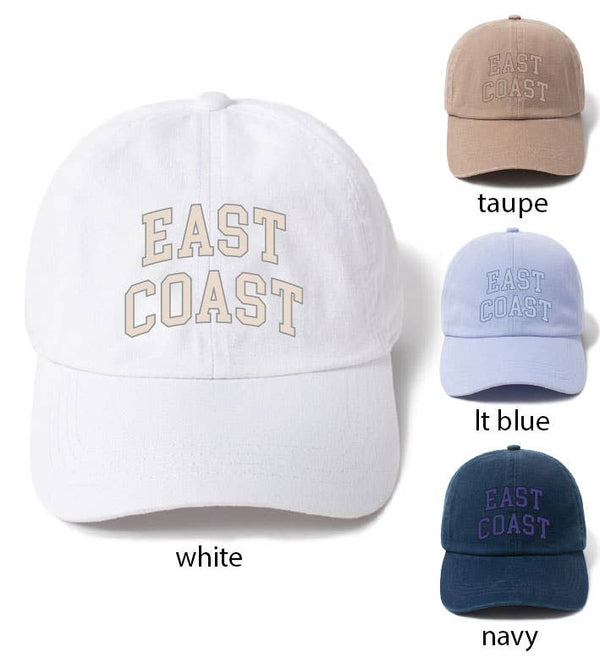 East Coast Tonal Embroidery Hat | White