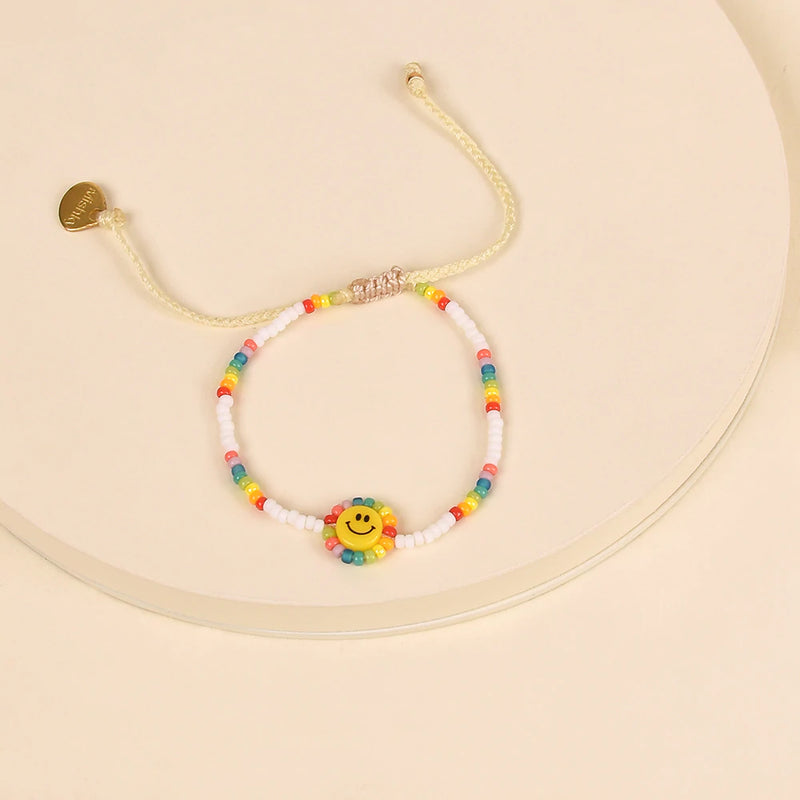 Happy Rainbow Beaded Bracelet | Mishky