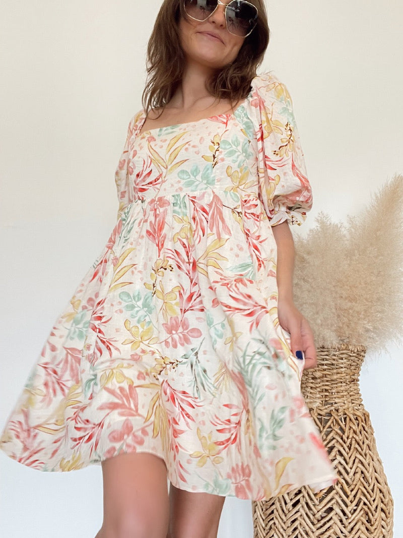 Paradisio Puff Sleeve Mini Dress | FINAL SALE