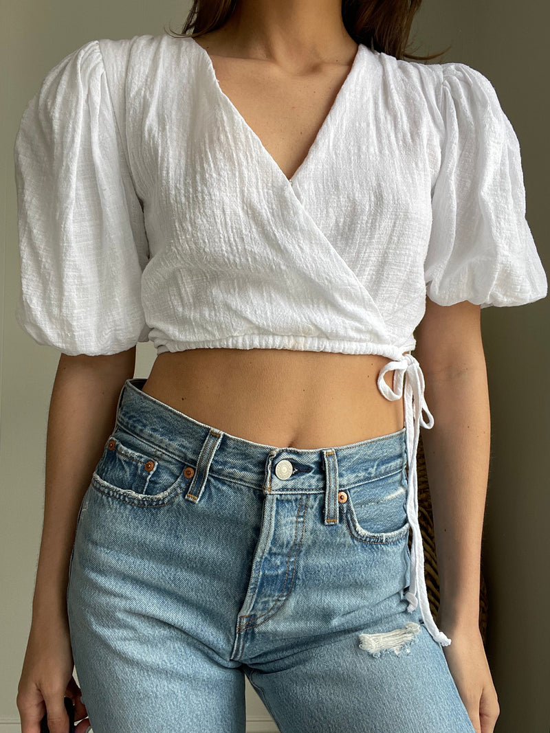 Finnley Cropped Cut Out Back Top FINAL SALE