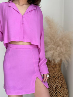 Odette Mini Skirt | Purple