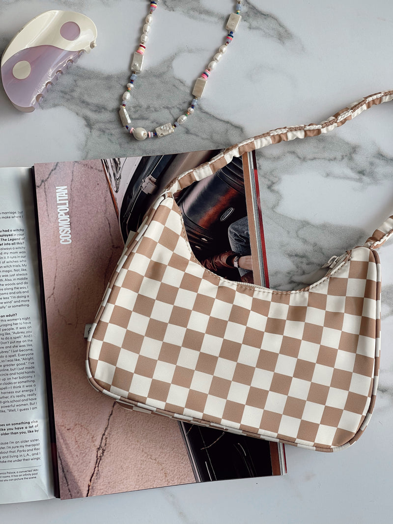 Dakota Mini Checkered Shoulder Bag | Street Level