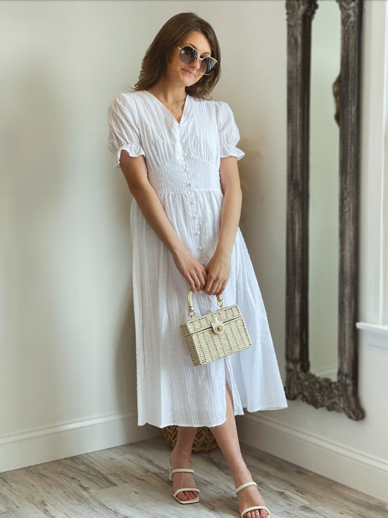 The Rosie Midi Dress | White FINAL SALE