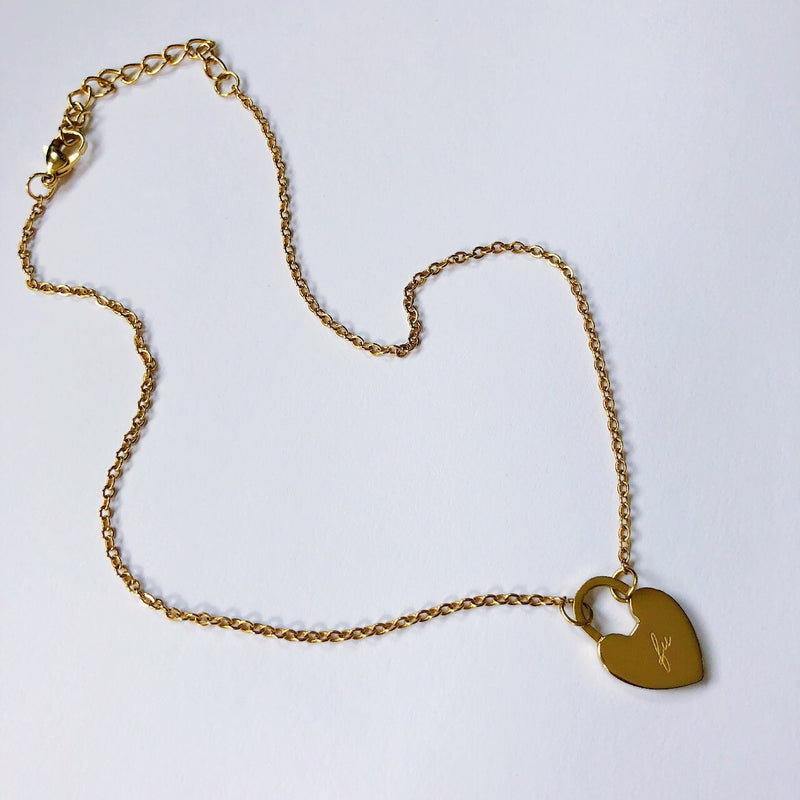 FU Heart Necklace - By Amannequin - amannequin - amannequin