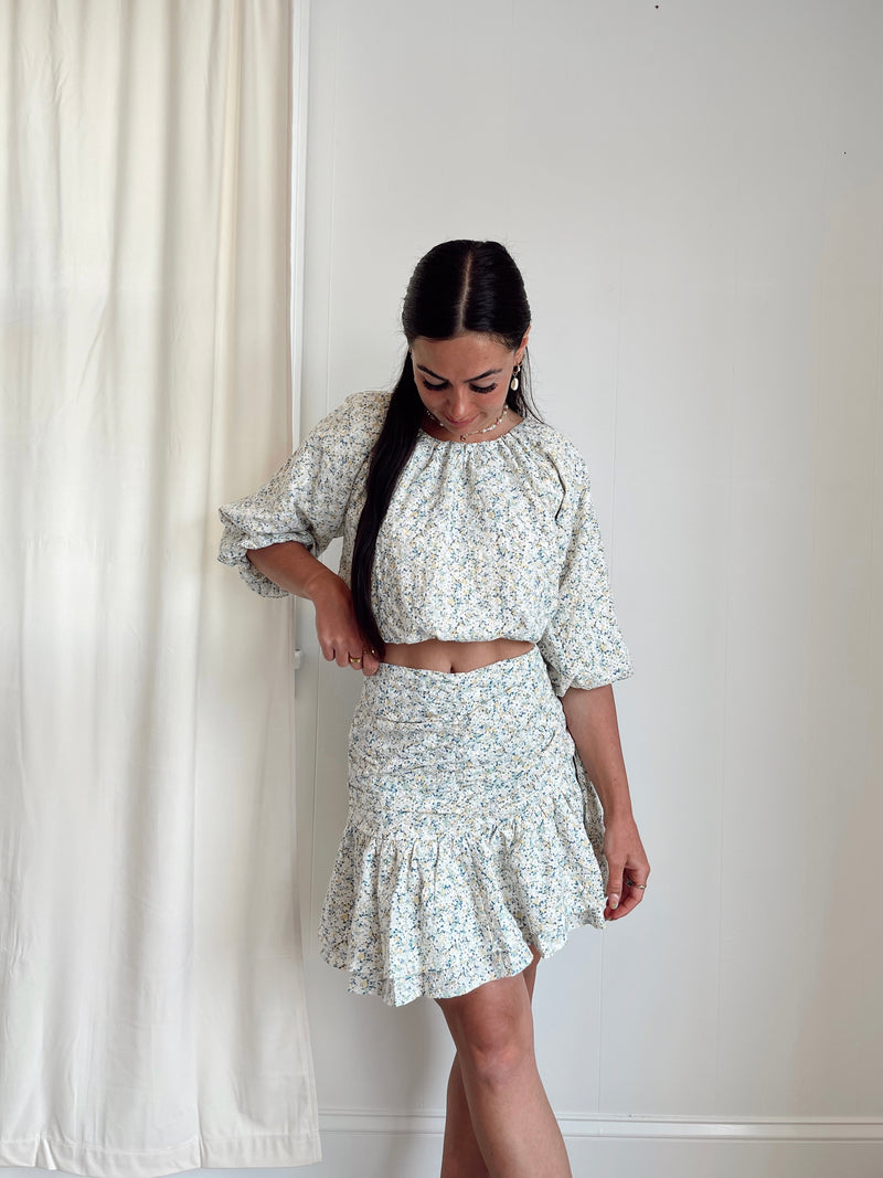 En Saison |  Orielle Floral Mini Skirt FINAL SALE