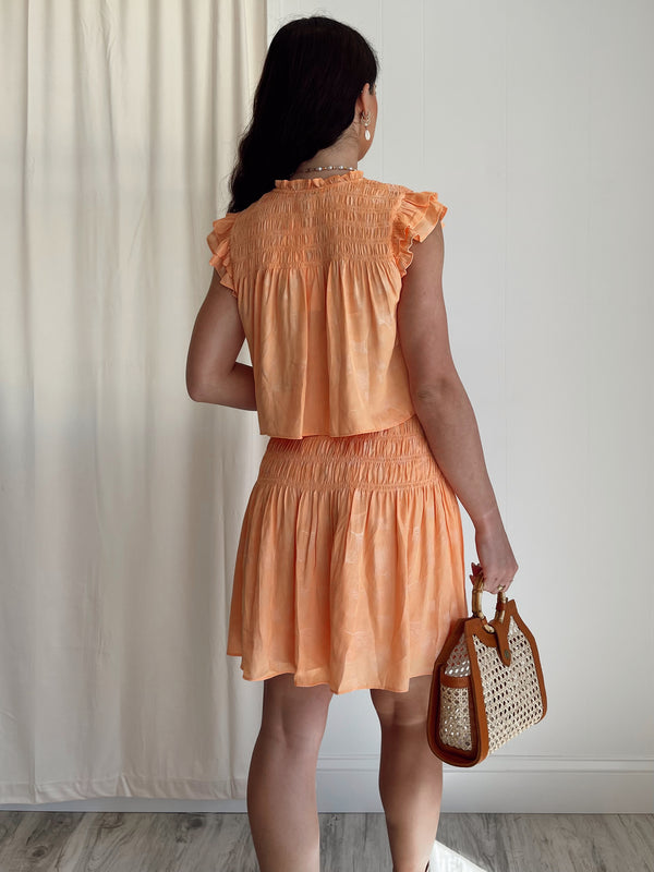 Current Air | Tonya Flutter Sleeve Floral  Dress | FINAL SALE