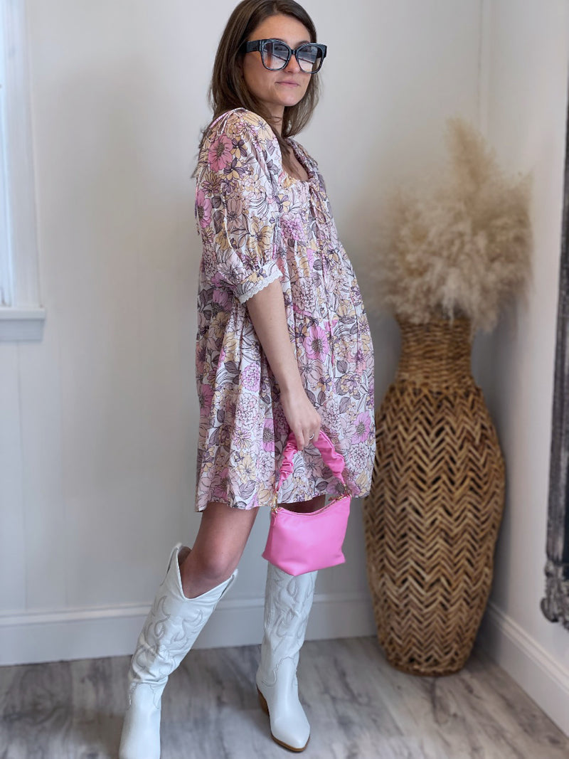 Moira Retro Floral Print Mini Dress | FINAL SALE