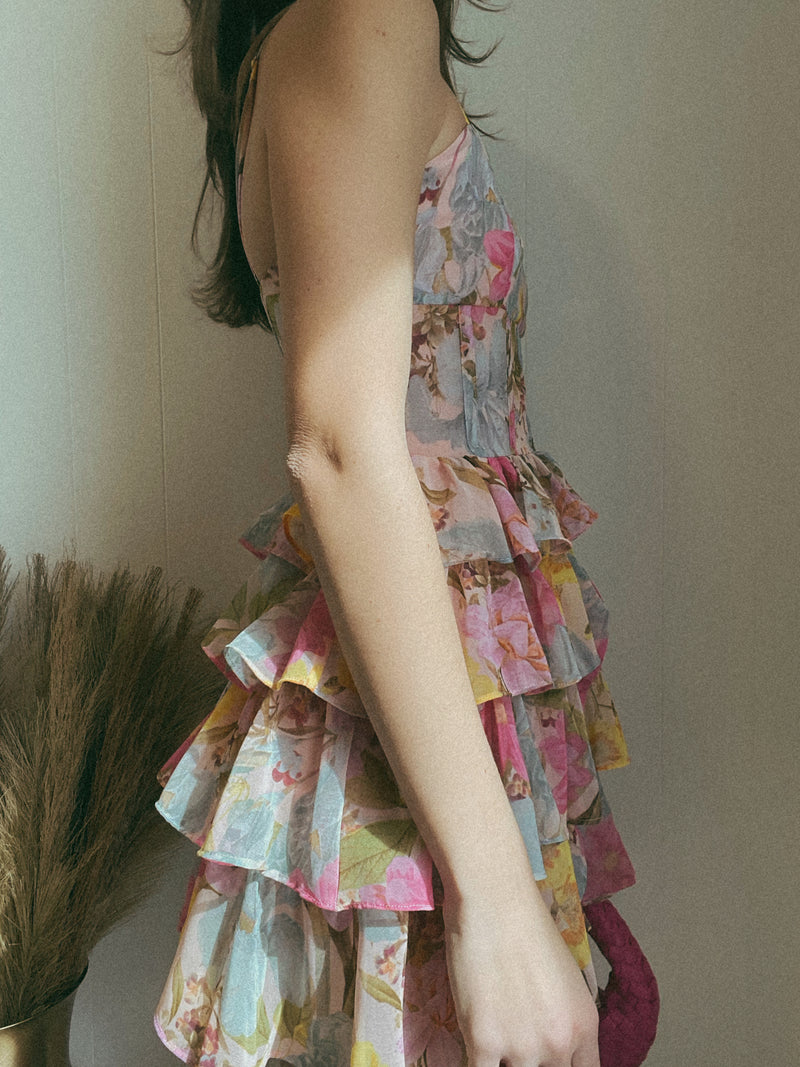 Kelsey Floral Ruffle Mini Dress | FINAL SALE
