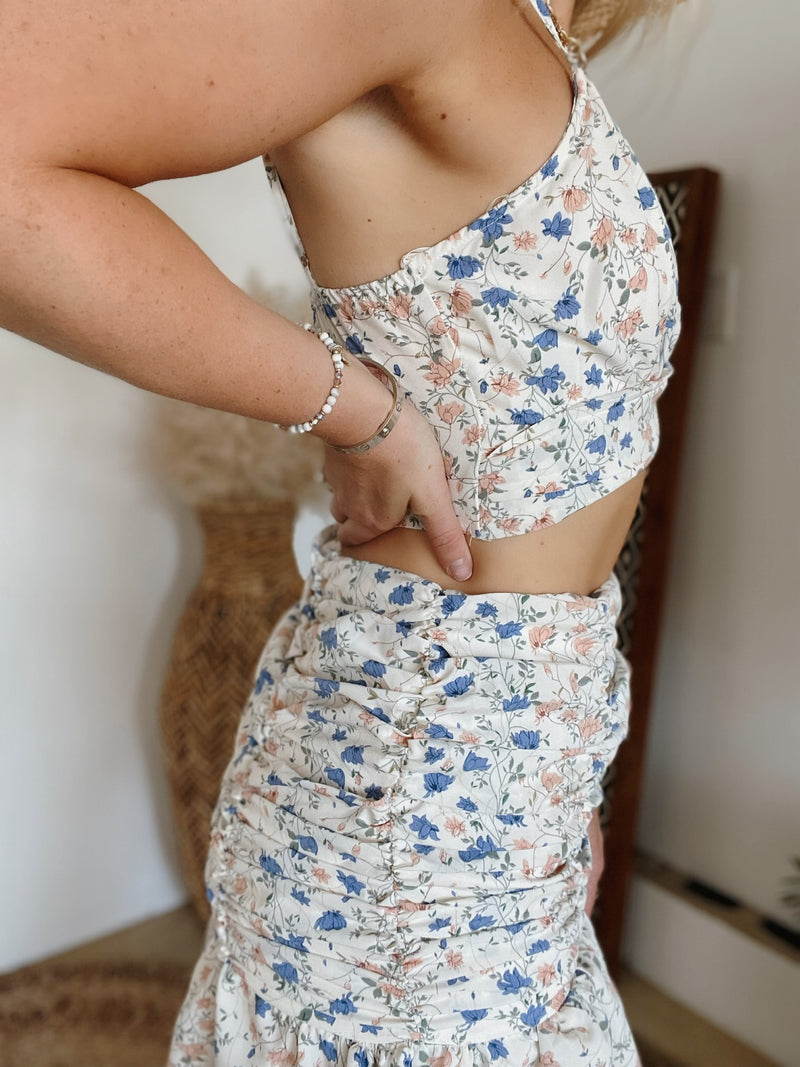 Demi Floral Crop Top & Mini Skirt Set | FINAL SALE