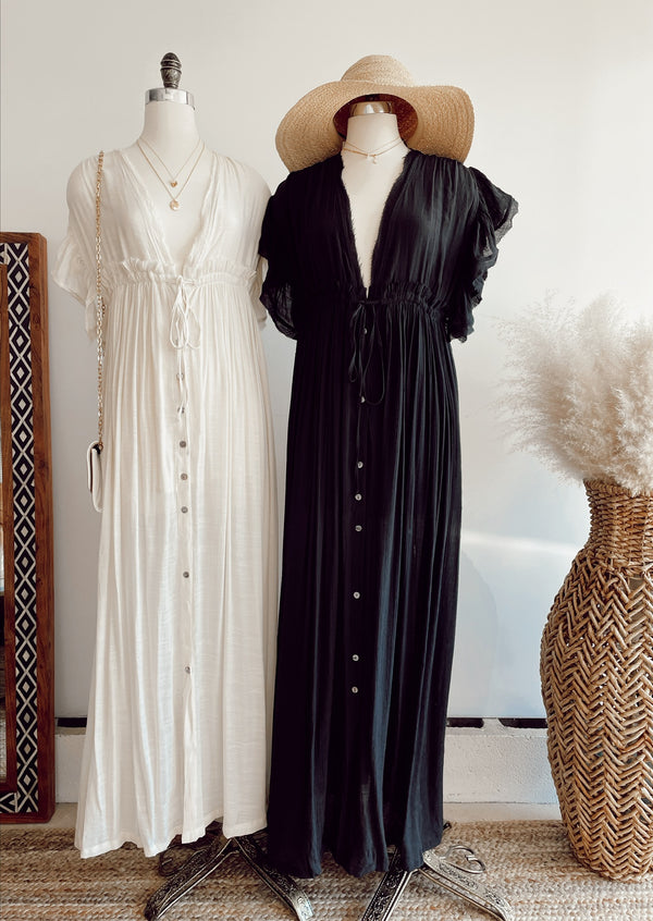 Lexi Flutter Sleeve Maxi Dress | FINAL DRESS