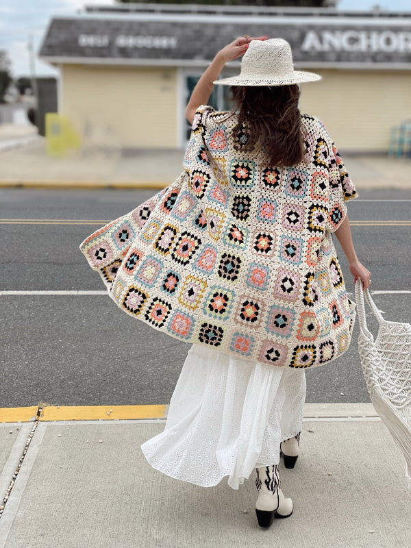 Jaslene Vintage Love Kimono Cardigan | Multi