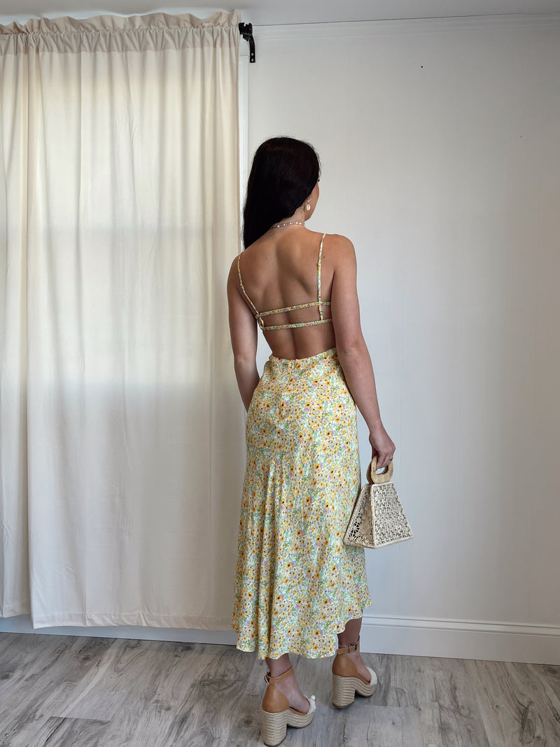 Armoire  Rent this ASTR the Label Primrose Floral Strappy Back Maxi Dress