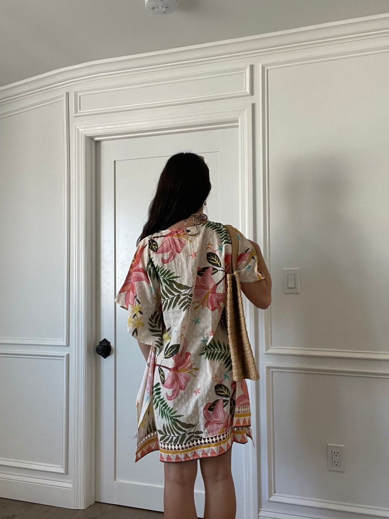 Tropicana Cover Up | White Floral