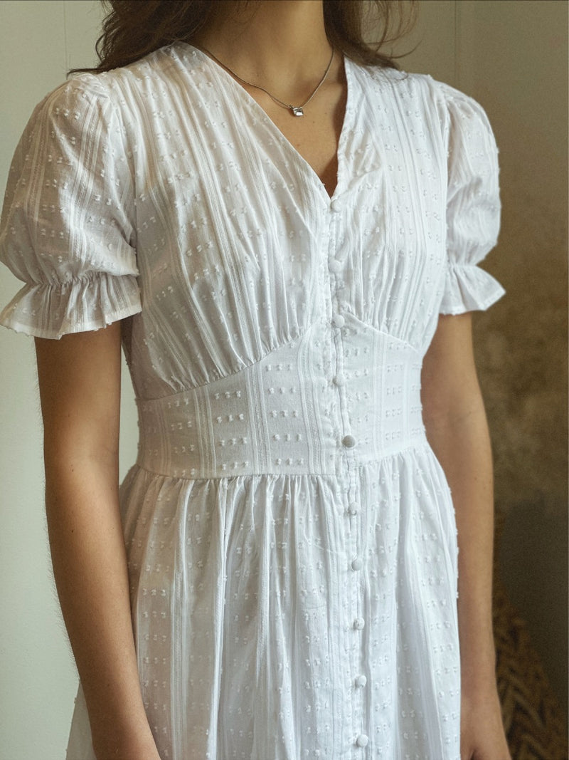 The Rosie Midi Dress | White FINAL SALE