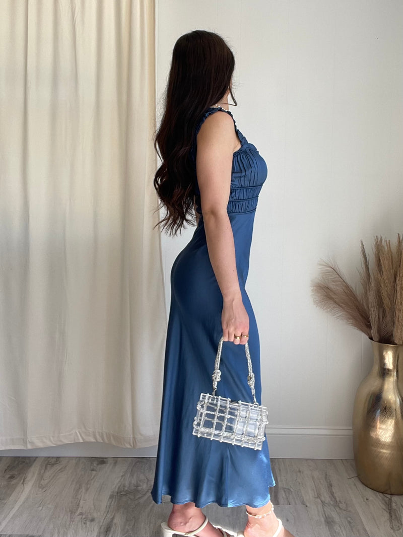 ASTR the Label | Enola Dress | Slate Blue