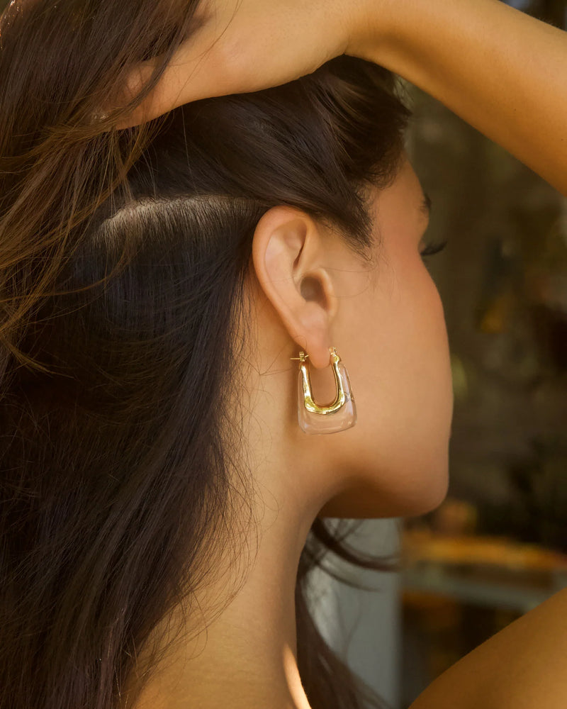 Nadia Clear Resin Earrings | Jurate