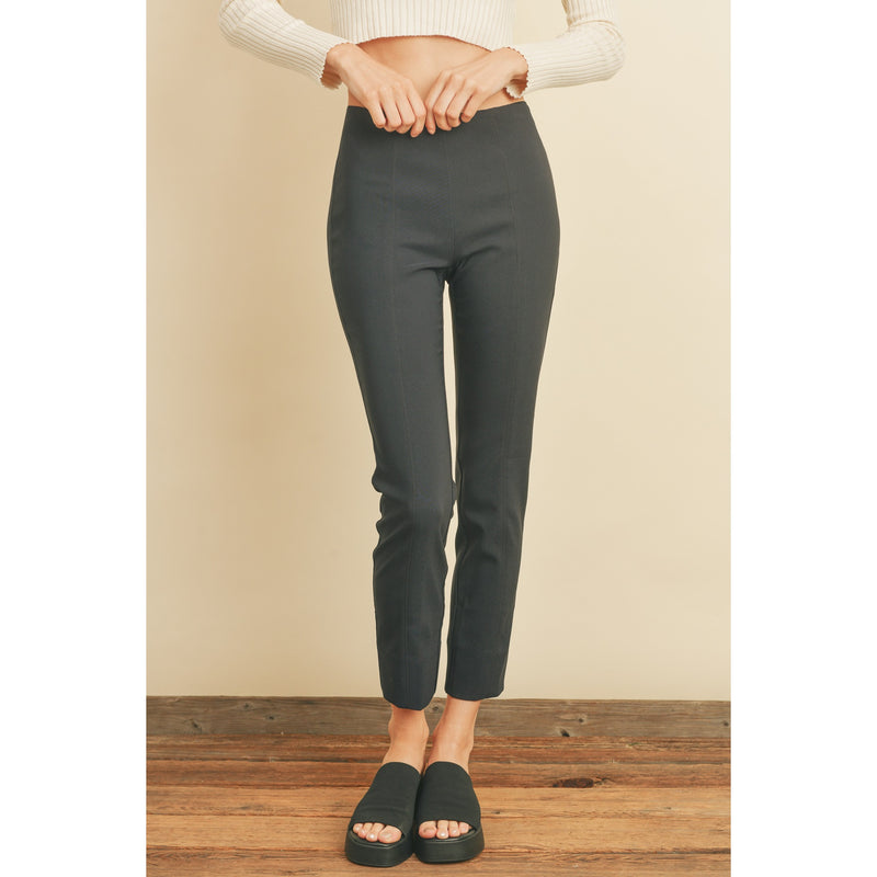Annaliese Tapered Fitted Stretch Trouser | Dark Navy