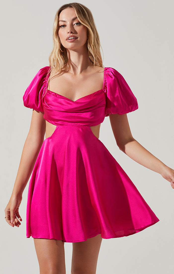 ASTR the Label | Clarita Dress | Fuchsia FINAL SALE