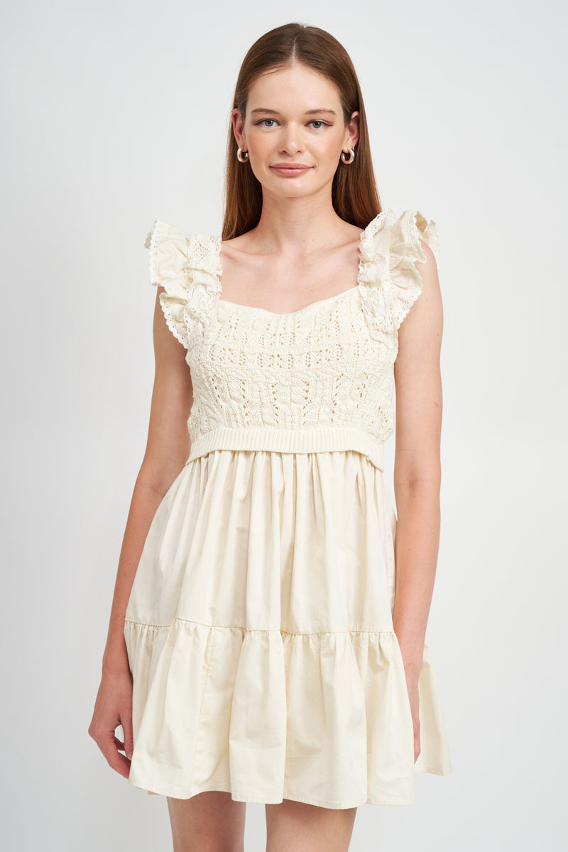 En Saison Colette Mini Dress | Cream
