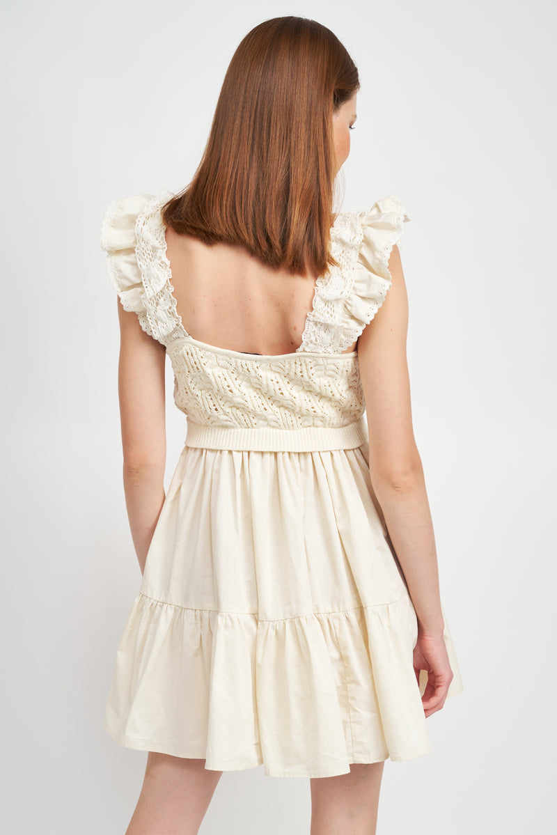 En Saison Colette Mini Dress | Cream