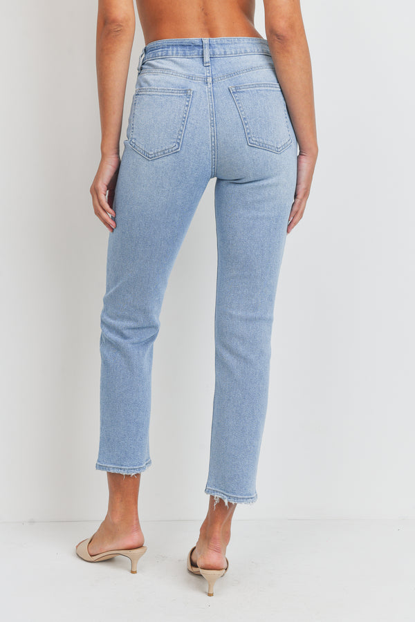 Harrah Classic Slim Straight Jeans | Light Denim