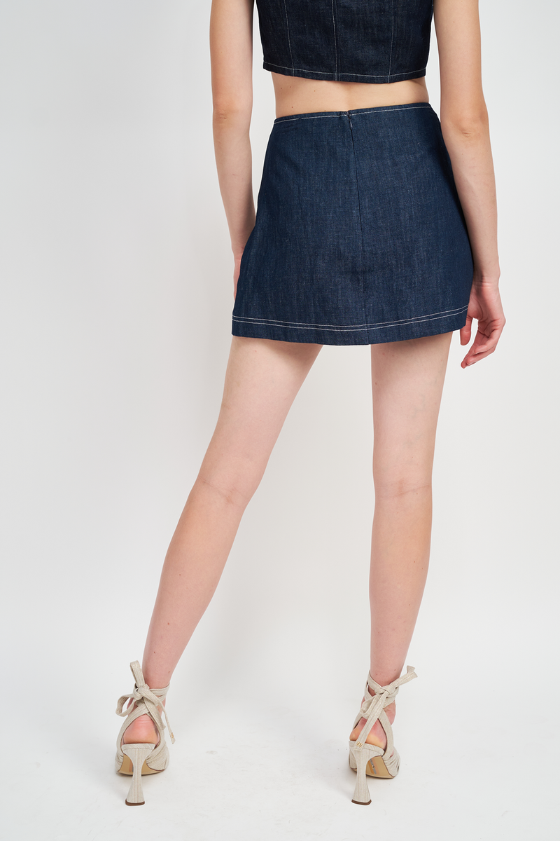 En Saison | Landes Denim Mini Skirt FINAL SALE